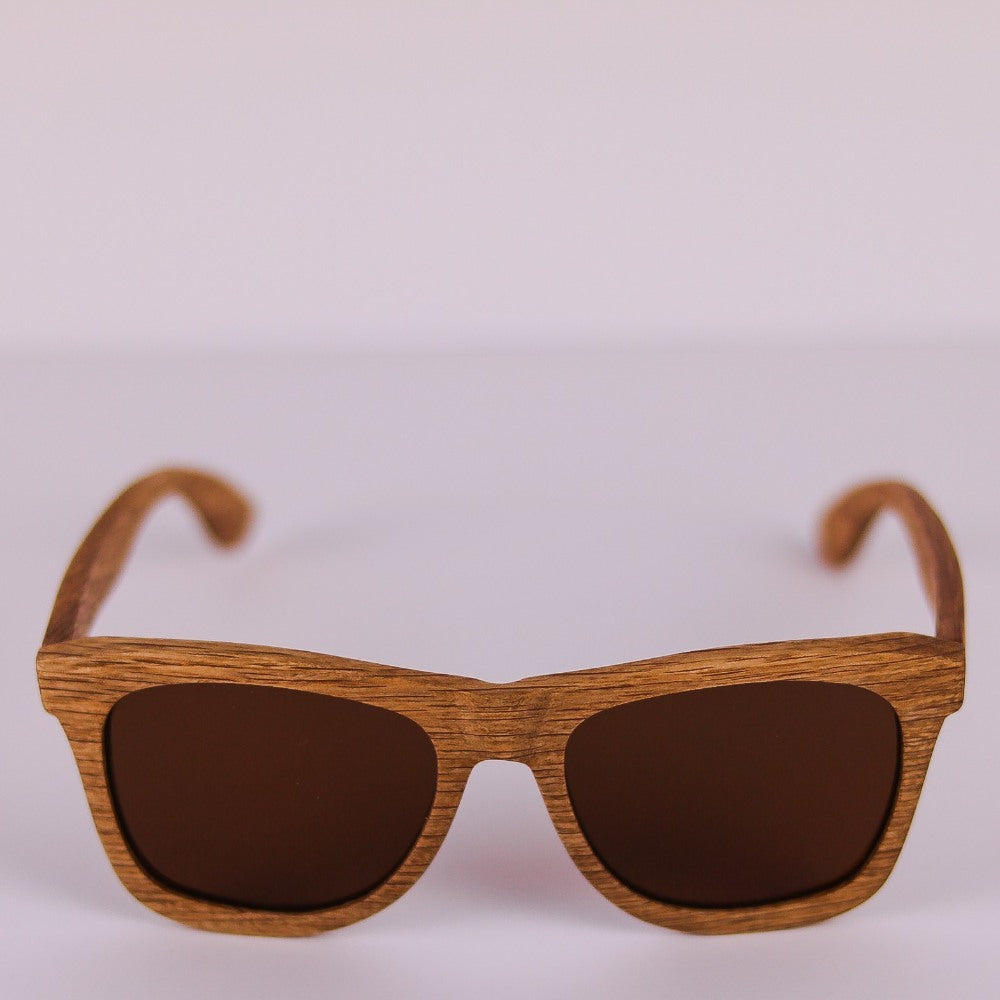 Frontal Gafas de sol polarizadas de madera CINNAMON BUDY