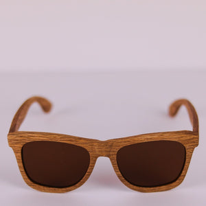 Frontal Gafas de sol polarizadas de madera CINNAMON BUDY