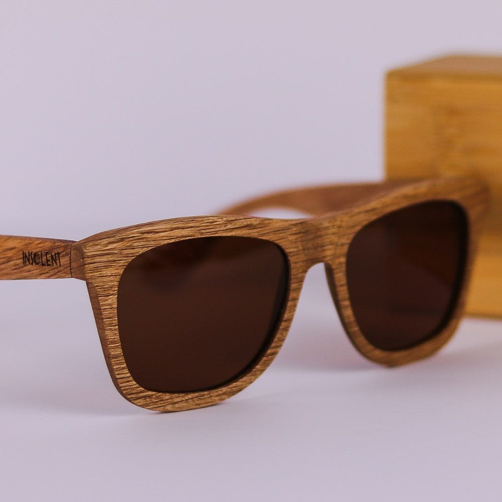 Perfil Gafas de sol polarizadas CINNAMON BUDY en caja de madera INSOLENT