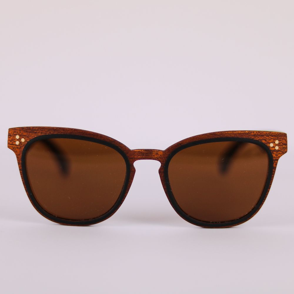 Frontal Gafas de sol de madera cat-eye GUNET STARLITE