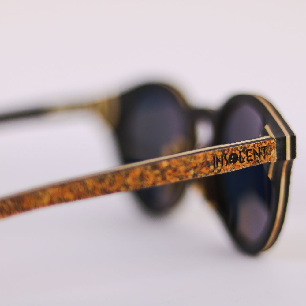 Detalle perfil Gafas de sol de madera MILOS PEAK