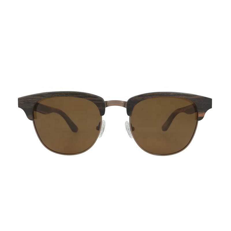 Frontal Gafas de sol polarizadas MASTERCLUB UV400 montura marrón
