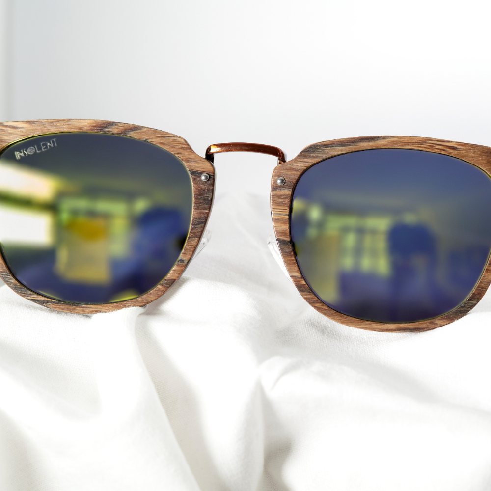 Frontal Gafas de sol polarizadas de madera WOODIE BUDY